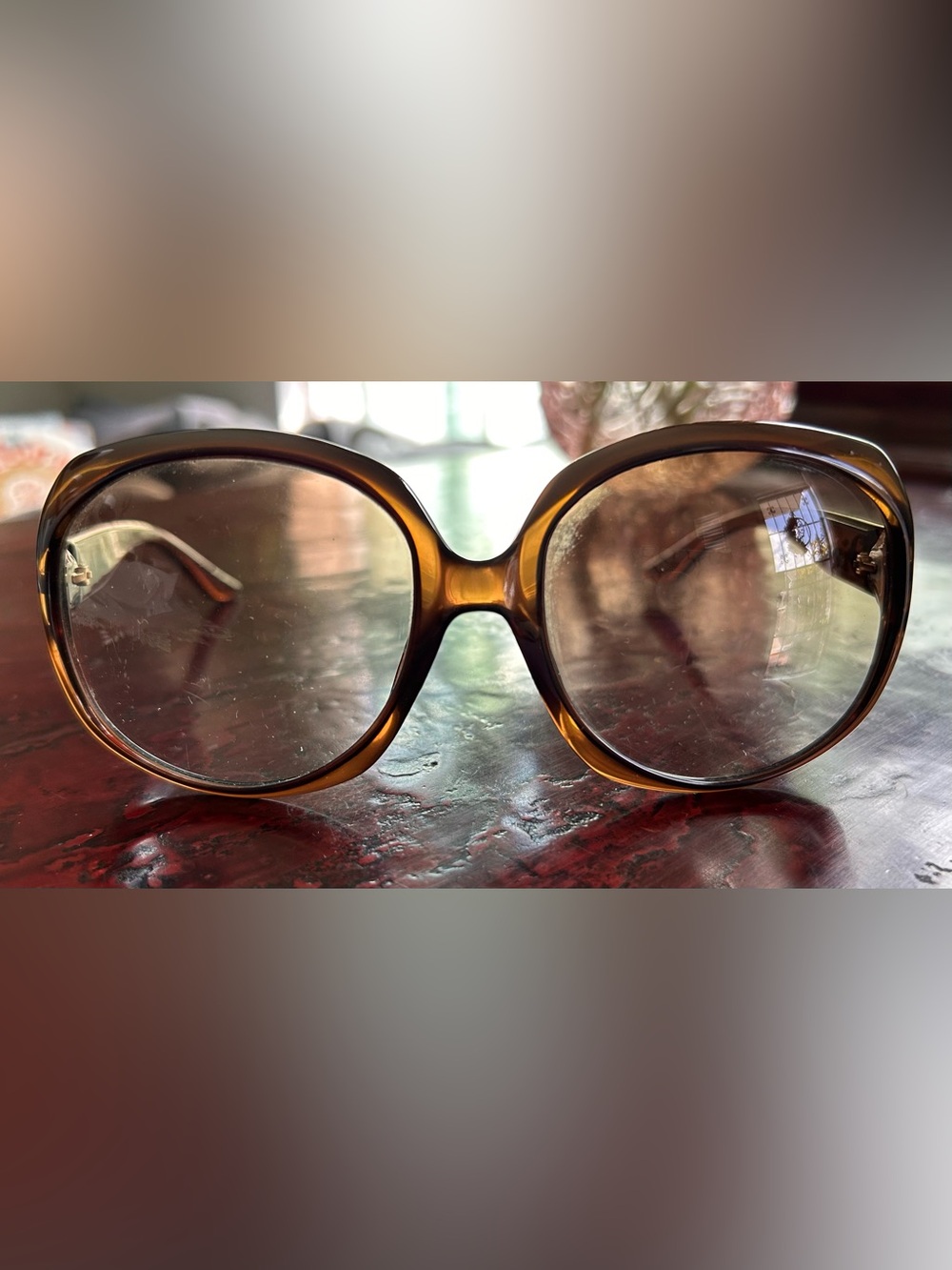 Vintage Christian Dior Oversized Women's Sunglasses in Tortoiseshell, Authentic - Picture 10 of 11